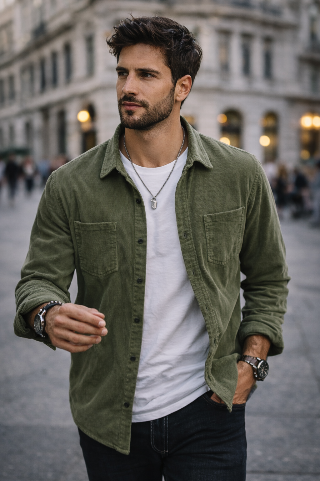 Camicia Velluto Premium – Fit Moderno Primaverile