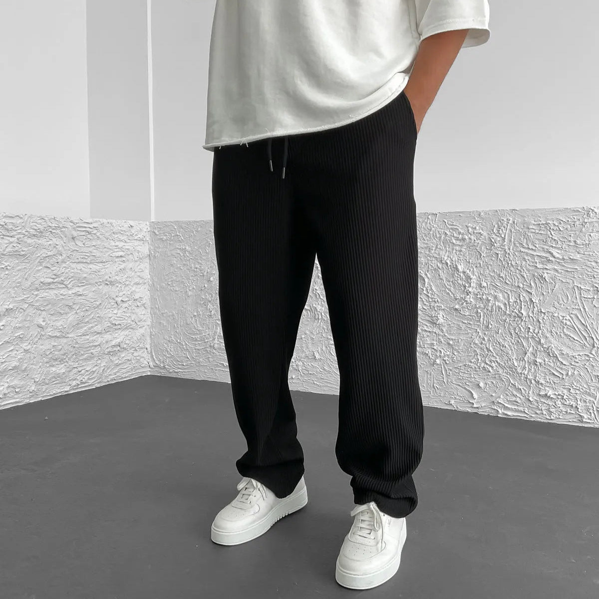 Pantaloni Tricot Relaxati Monaco
