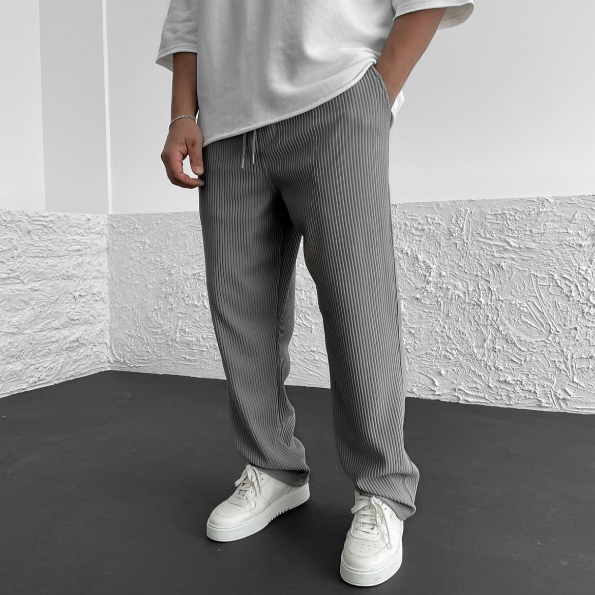 Pantaloni Tricot Relaxati Monaco