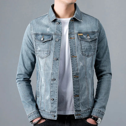 Clariselle Billy — Giacca di Jeans Uomo in Denim Premium