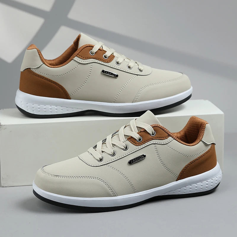 Sneaker in Pelle Da Uomo – Antiscivolo e Ammortizzate