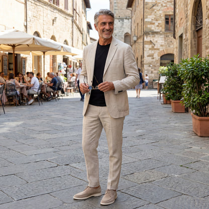 Completo Uomo in Lino Premium – Eleganza Estiva