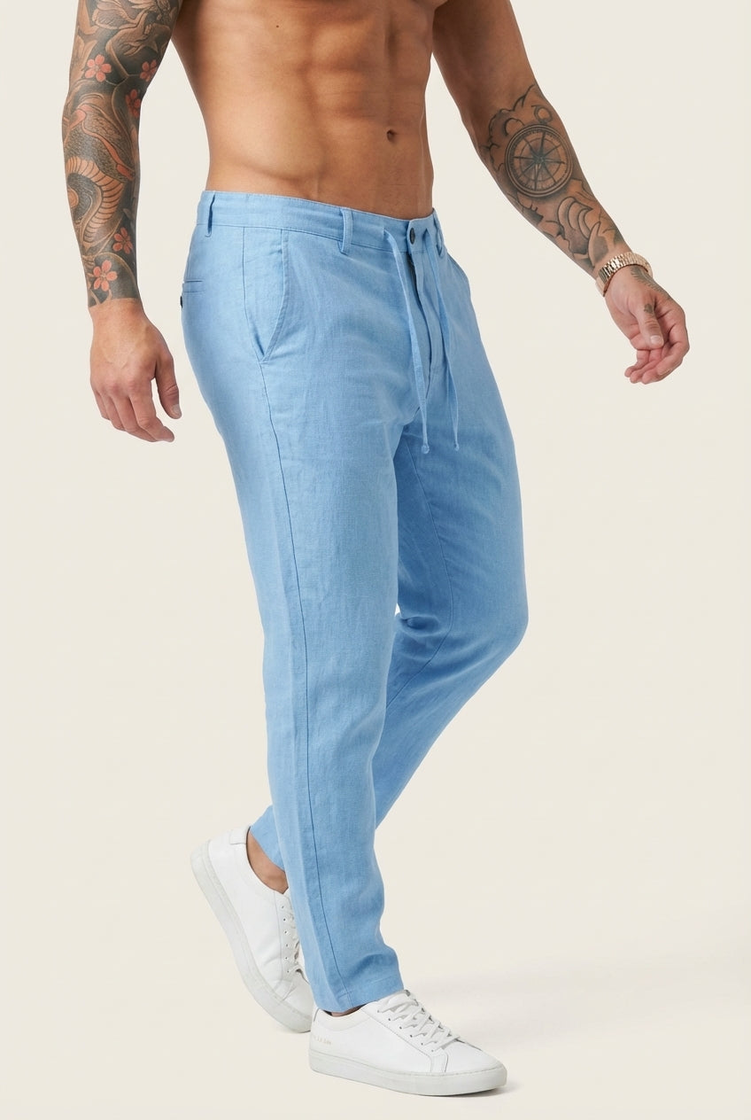 Pantaloni in Lino Coastal Ease