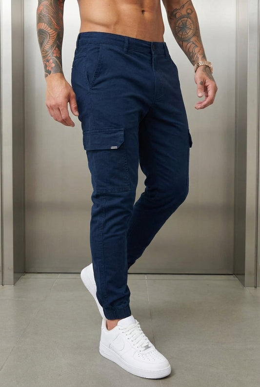 Jogger Cargo - Blu