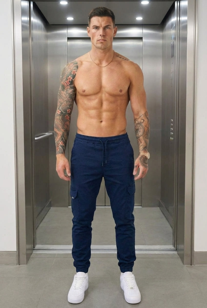 Jogger Cargo - Blu