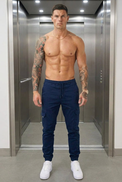 Jogger Cargo - Blu