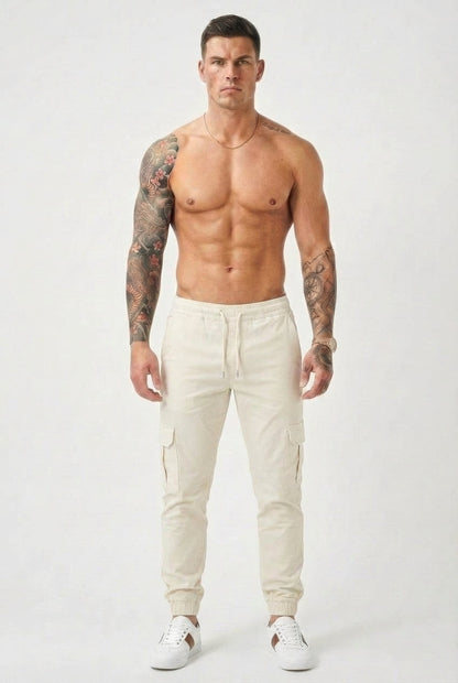 Jogger Cargo - Crema