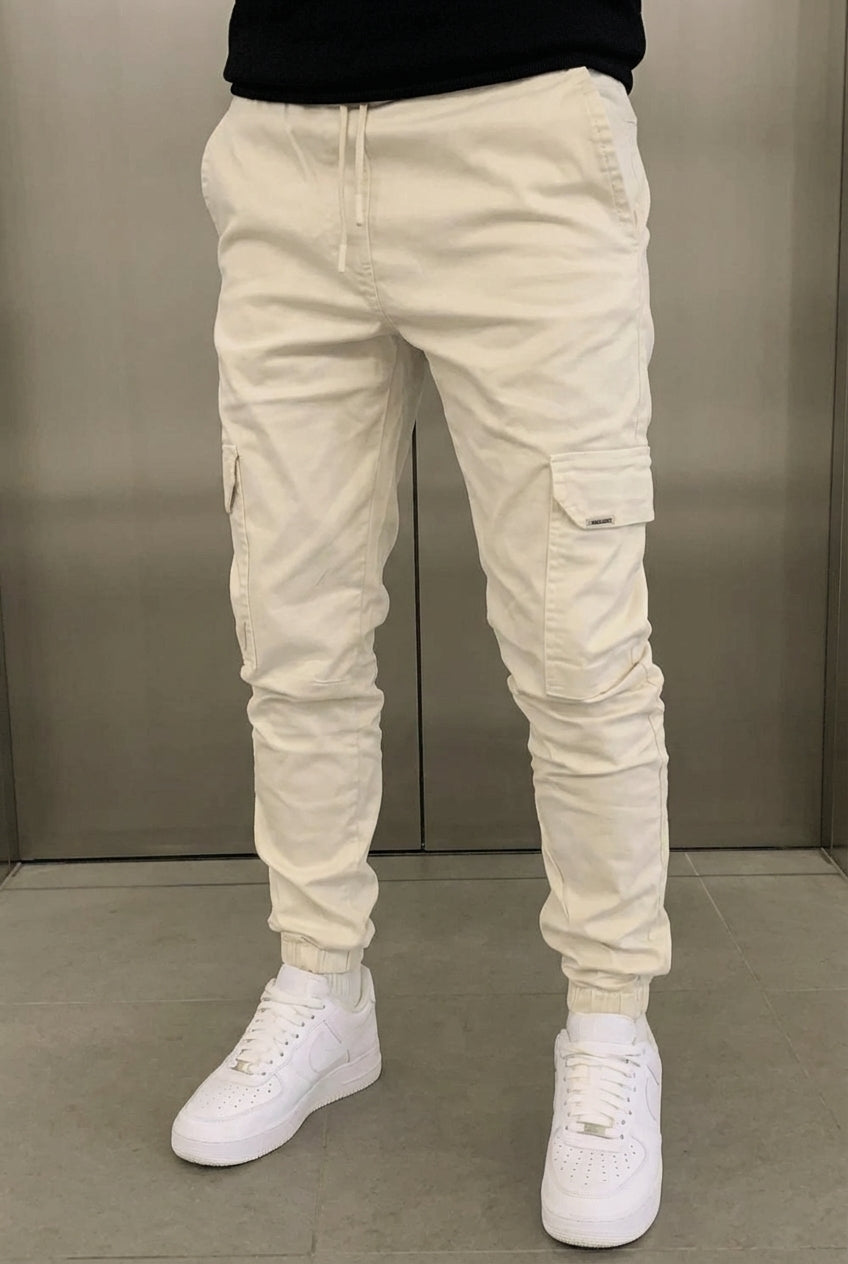Jogger Cargo - Crema