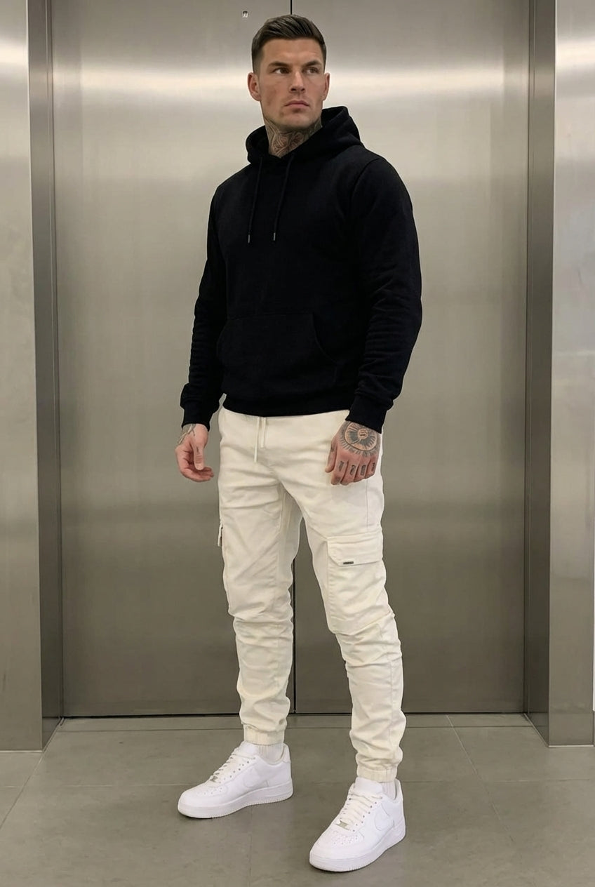 Jogger Cargo - Crema