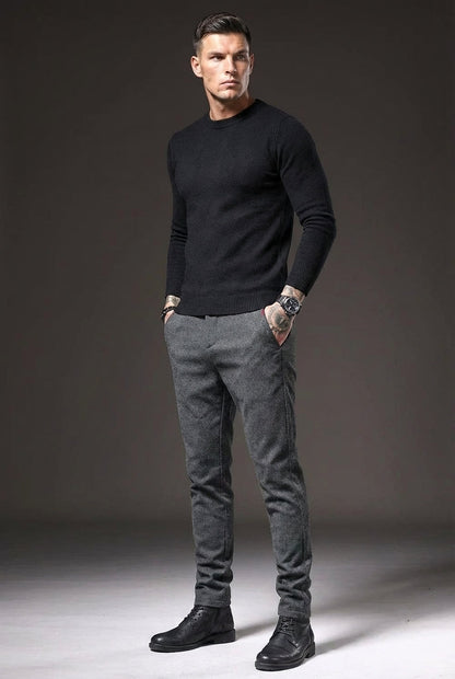 Pantaloni Slim Fit Luca - Grigio Chiaro