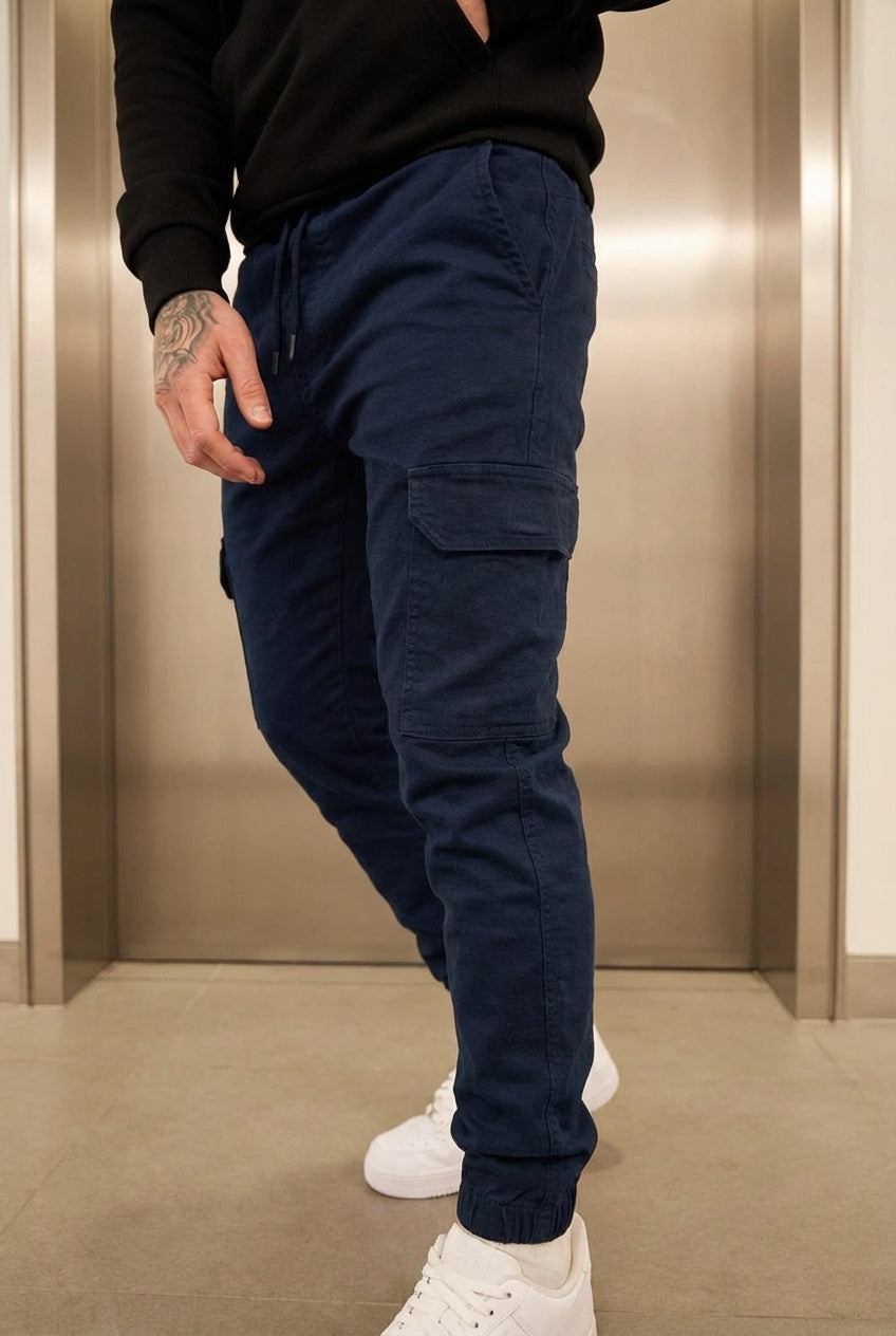 Jogger Cargo - Blu