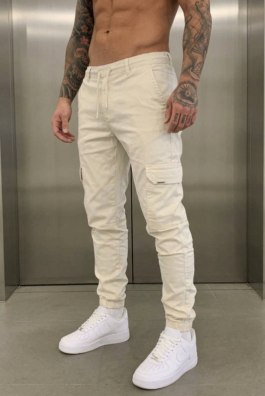 Jogger Cargo - Crema