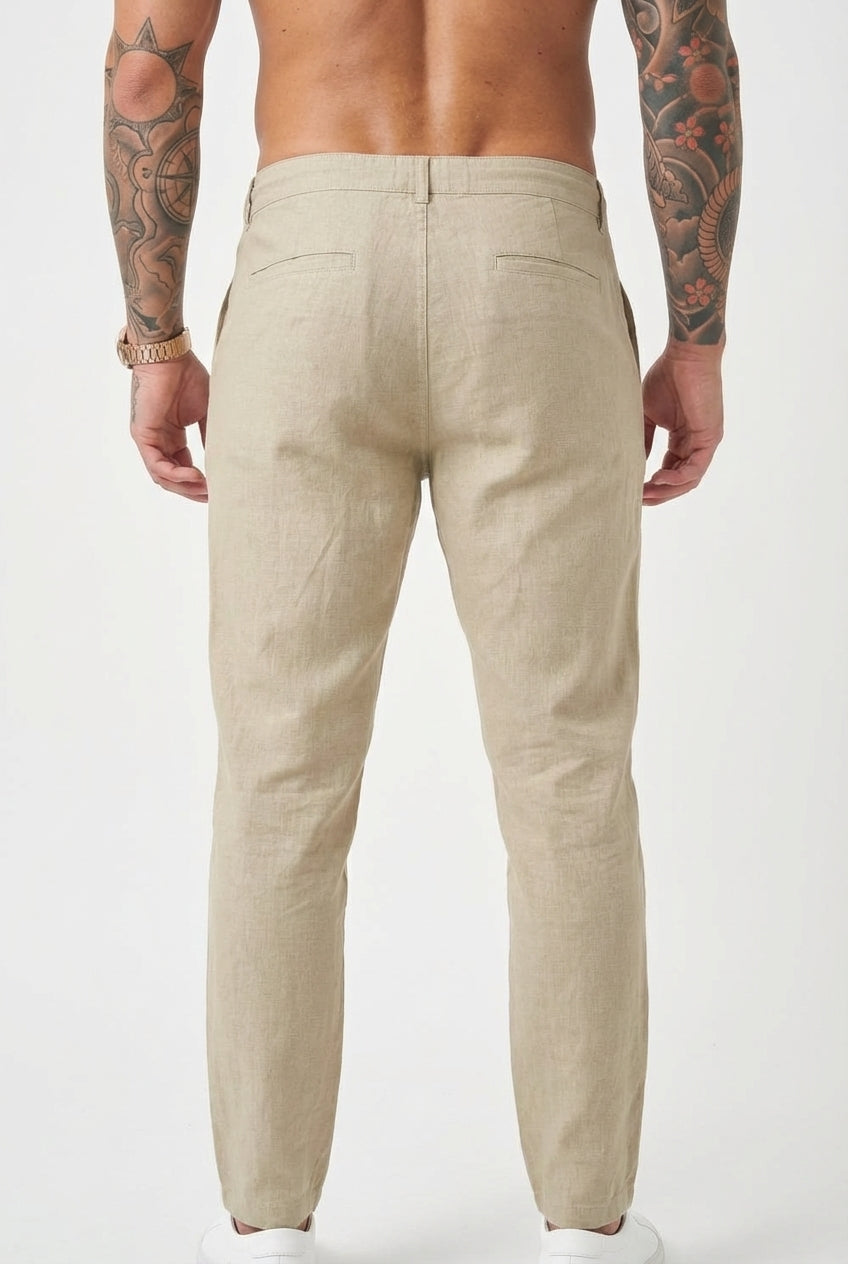 Pantaloni in Lino Coastal Ease