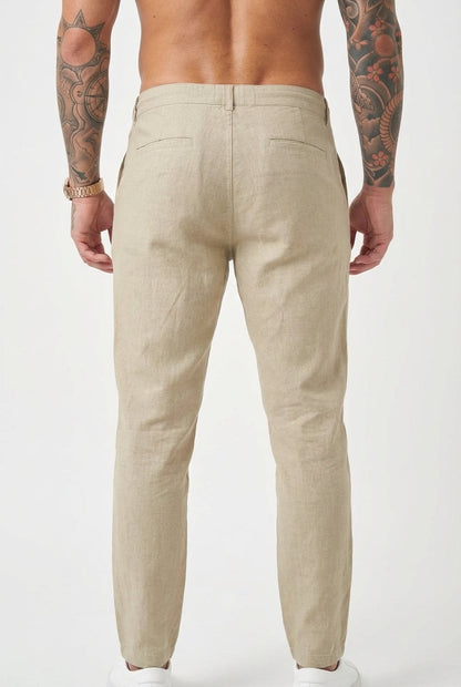 Pantaloni in Lino Coastal Ease