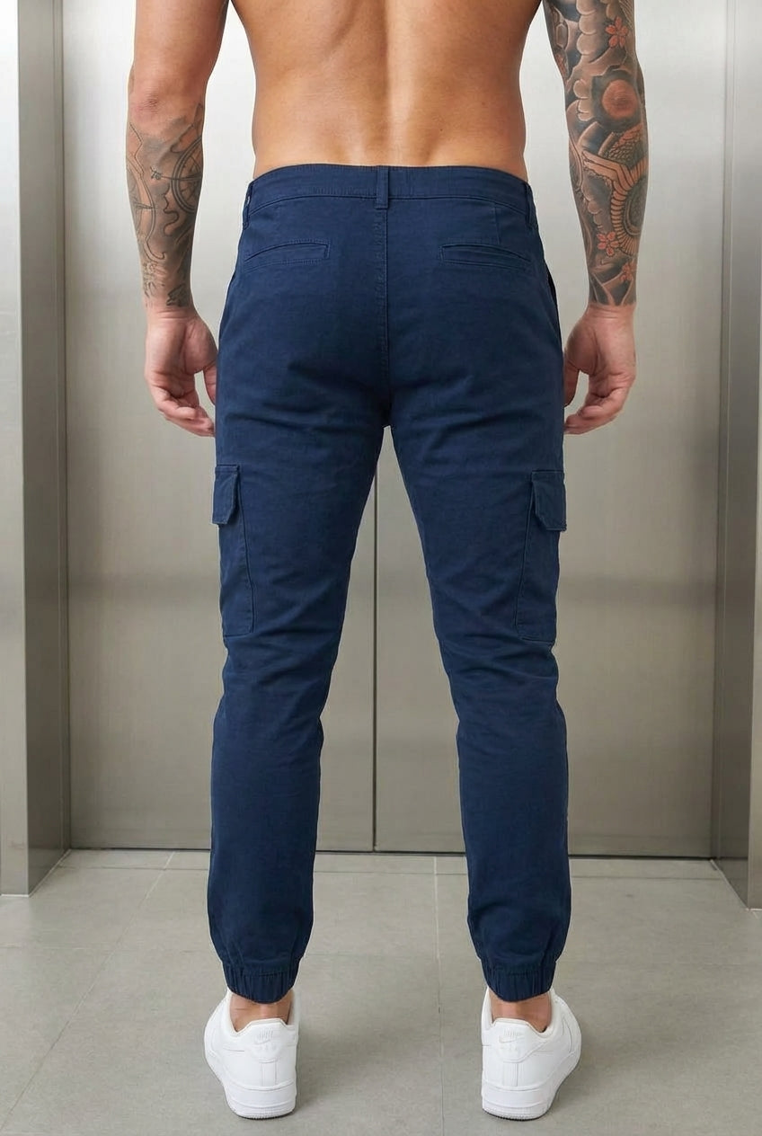 Jogger Cargo - Blu
